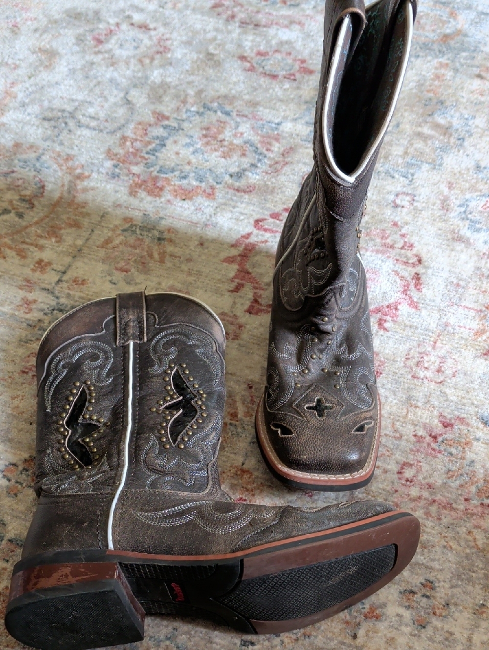Brown Embroidered Laredo Spellbound western Leather Boots